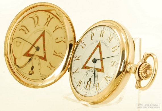 Elgin grade 156 vintage pocket watch, 16 size, 21… - image 1