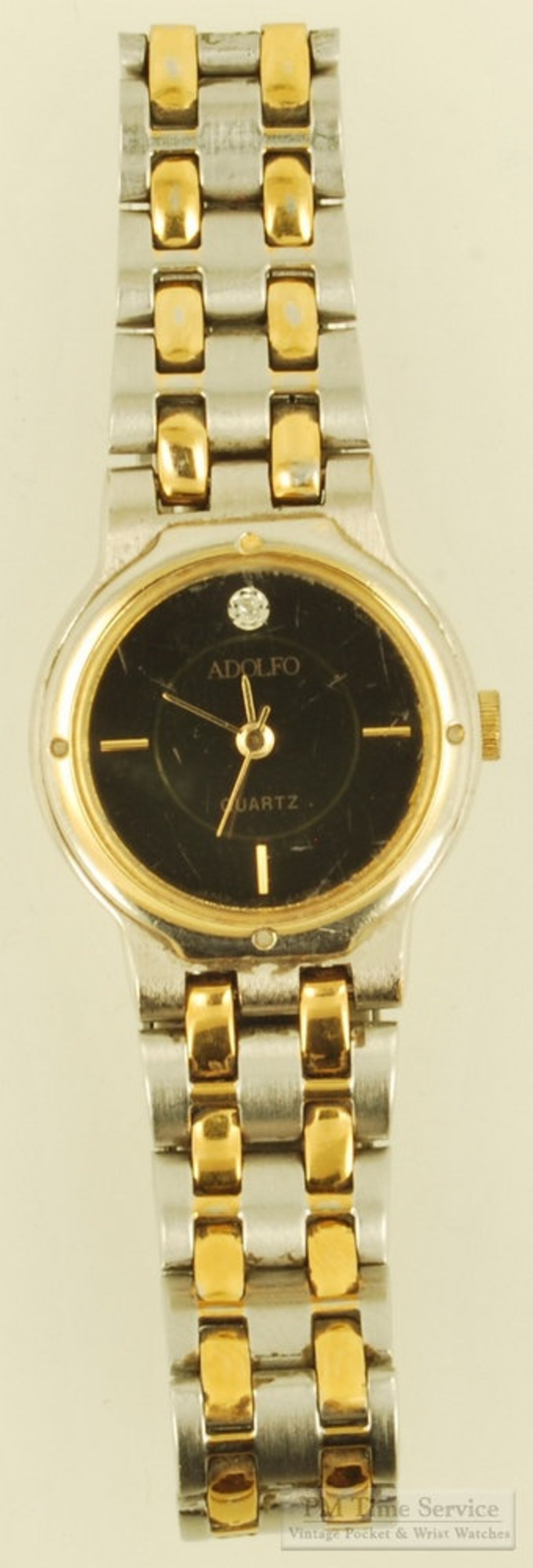 Adolfo Quartz Ladies' Wrist Watch Heavy Gold Plated | Etsy