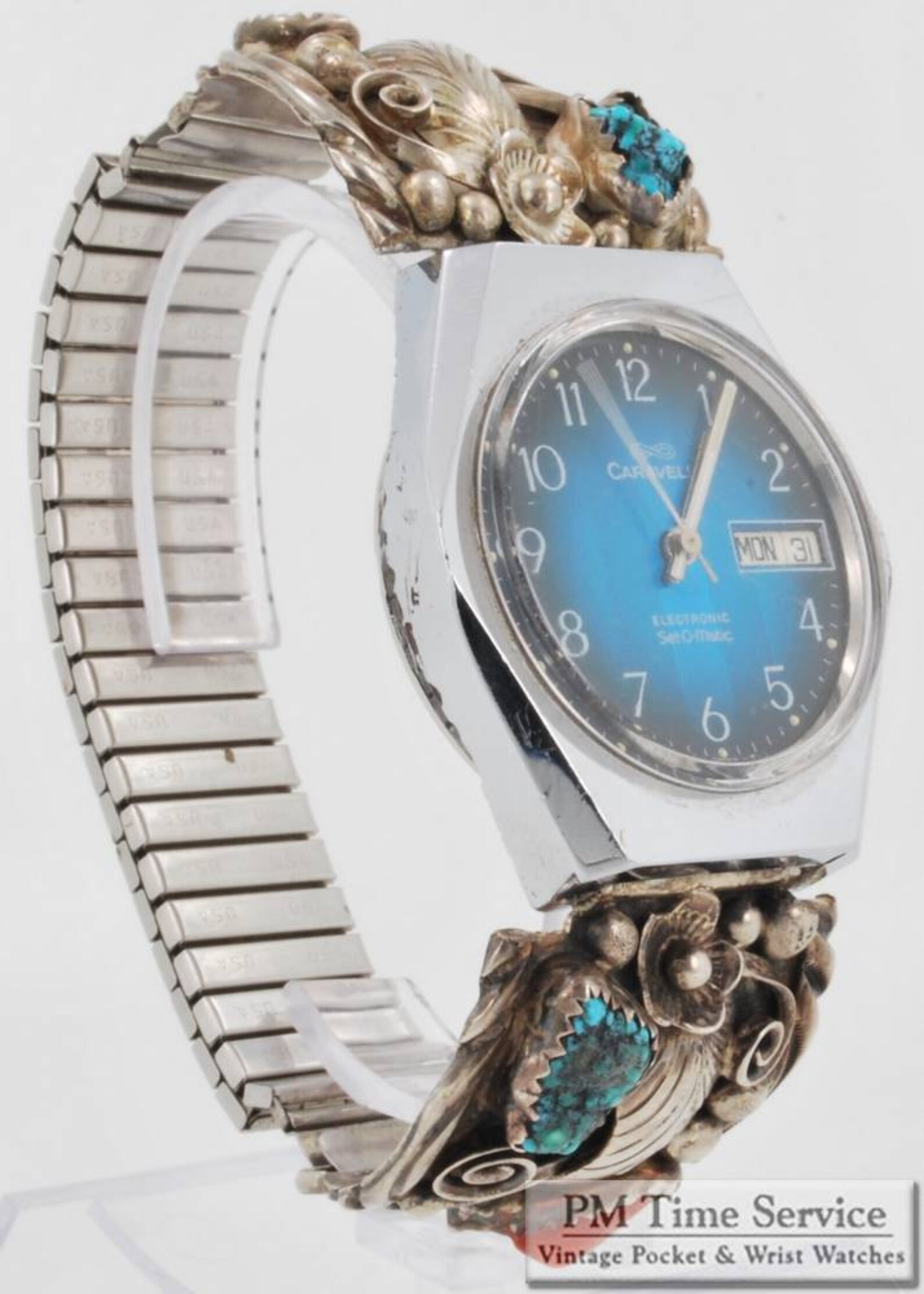 Caravelle Electronic Setomatic With Day and Date Vintage Etsy