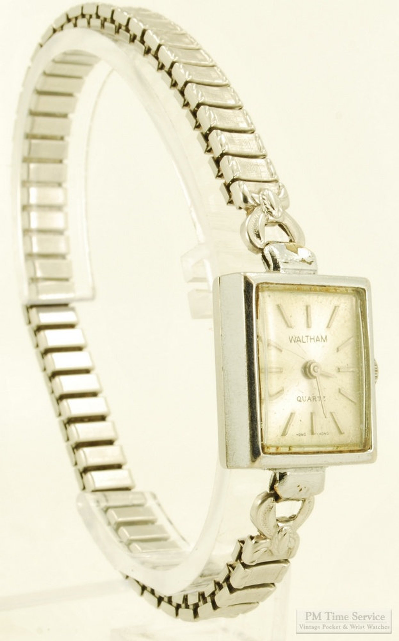 Waltham Ladies' Quartz Wrist Watch Elegant Silvertoned & Etsy