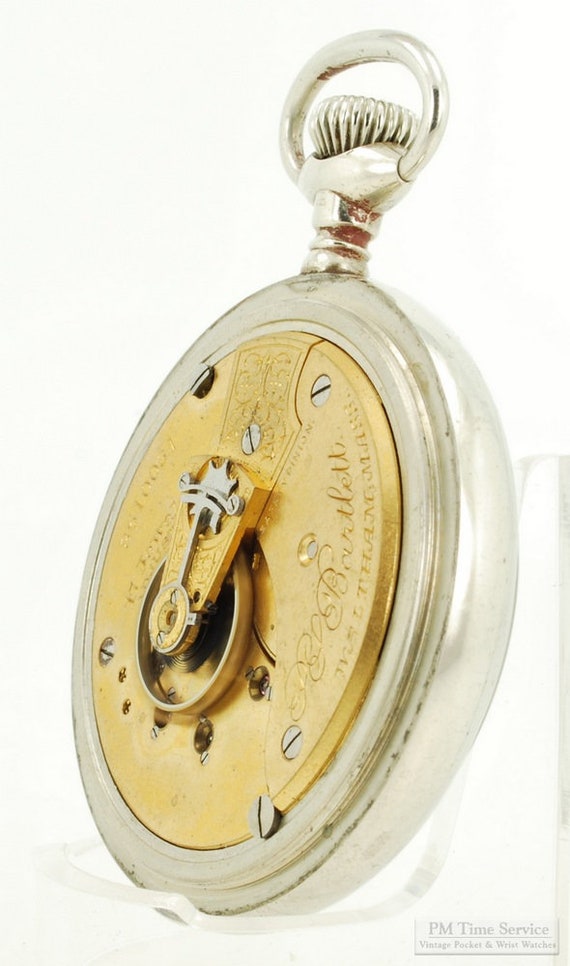 Waltham "P.S. Bartlett" vintage pocket watch, 18 … - image 4