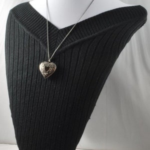 Heart shaped engraved locket, with a variety of material and necklace options image 3