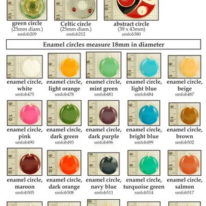 Circle shaped decorative pendants, in various designs & lapel pin options image 3