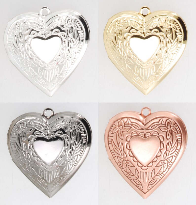 Heart shaped engraved locket, with a variety of material and necklace options None (locket only)