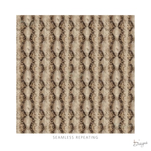 Puede incluir: Un patr&oacute;n digital repetitivo sin costuras que presenta una textura de piel de serpiente vertical en tonos beige, bronceado y marr&oacute;n oscuro. El dise&ntilde;o muestra un motivo sim&eacute;trico y consistente en forma de escamas dispuesto en columnas paralelas.