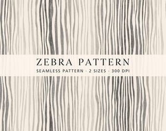 Minimalistisches Zebra-Streifenmuster, neutrales Zebra-Muster, Luxus-Tierdruck-Digitalpapier, modernes Tapetenstoff-Design