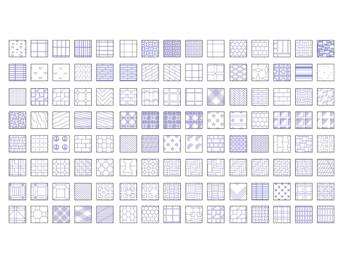 Architectural CAD Hatch Patterns Library (900+ .PAT Files) - Etsy