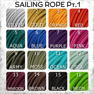 Custom Multicolored Sailing Climbing Rope Adventure Keychain Premium Minimal Keyfob Durable Key Ring Nautical Gift for Climbers and Sailors image 2