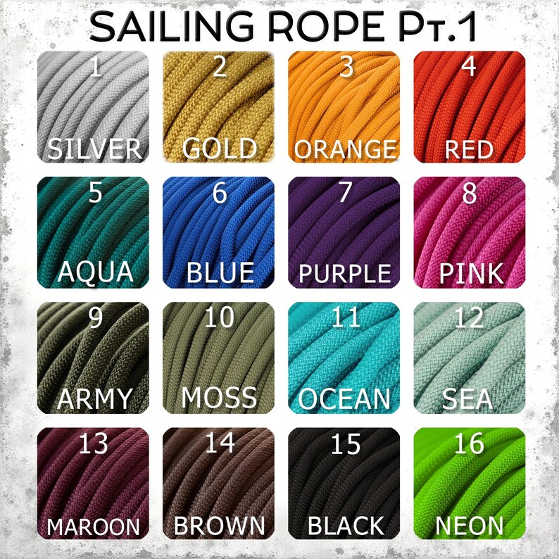 Custom Multicolored Sailing Climbing Rope Adventure Keychain Premium Minimal Keyfob Durable Key Ring Nautical Gift for Climbers and Sailors image 2
