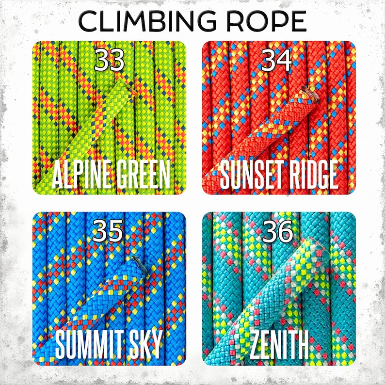 Chaveiro pequeno multicolorido de corda para escalada e vela, paracord, 8 mm, presente para atividades ao ar livre, para escaladores, praticantes de escalada, amantes de montanhas imagem 9