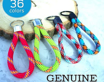 Echtes Rock Klettern Seil Schlüsselband Benutzerdefinierte Bergsteigen Schnur Schlüsselanhänger Lanyard für Schlüssel Outdoor-Enthusiast Abenteuer Boulderers Wanderung Geschenk