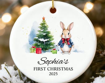 Personalized Baby’s First Christmas Ornament, Custom Newborn Keepsake Gift, Baby Boy or Girl Gift, Baby Boy Ornament,New Baby Gift