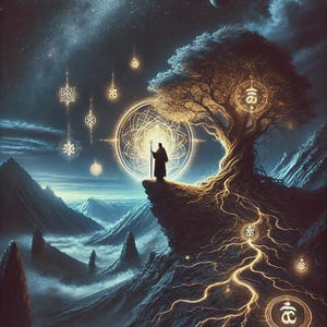 Mystical Cosmic Phone Wallpapers /Spiritual Aesthetic iPhone & Android Backgrounds /Sacred Geometry Galactic Art Instant Digita Download