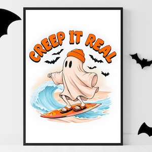 Summerween Digital Art Print | Summerween Decor for Party & Wall | Witchween Decorations | A2 Hi-Res JPG | Summerween Vibes Halloween Party