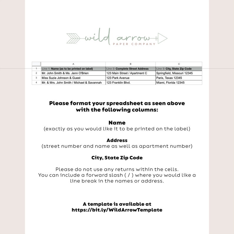 Guest List Address Labels 1x2-5/8 Wedding Address Labels, Printed Mailing Labels, Envelope Addressing, Multiple Addresses image 2
