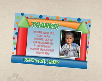 Bounce House Party Thank You Card