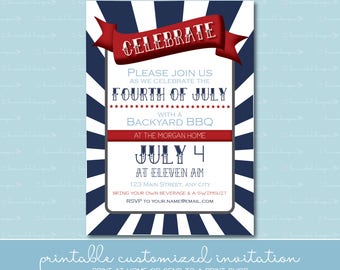 Fourth of July Party Invitation