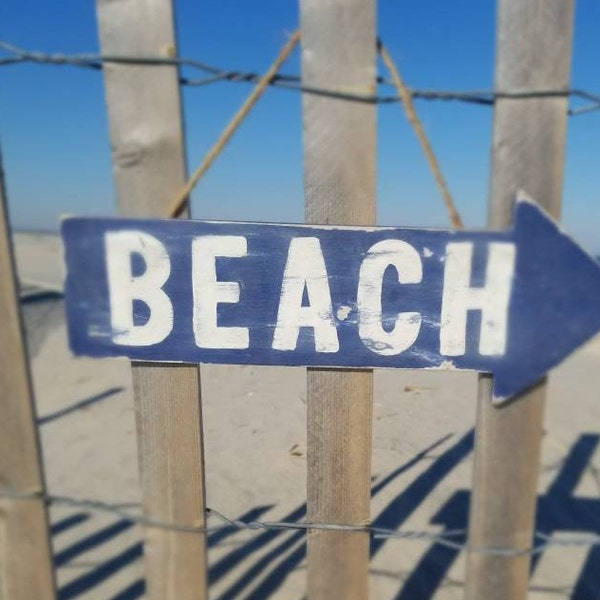 Rustic Beach Sign - Etsy