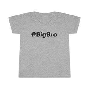 Big Bro Toddler T-shirt, Brother Sibling Big Bro Shirt, Kids Tee, Family Matching Outfit, Children&#39;s Clothing