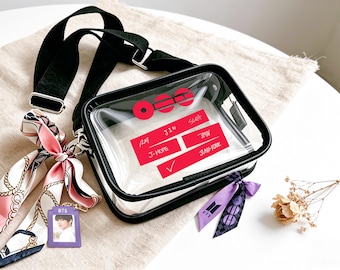 BTS arirang World Tour Clear Crossbody Bag,Custom BTS Fan Waterproof PVC Bag,Arirang Merch,Bangtan Fans Gift