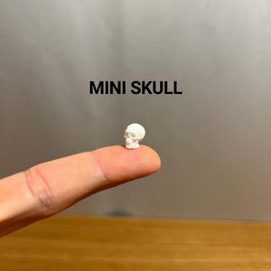 10 x Mini Skull – Tiny Halloween Skeleton Figurine