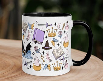 Fantasy-Buch-Tasse: Drachen Fabelwesen Kaffeetasse aus Keramik