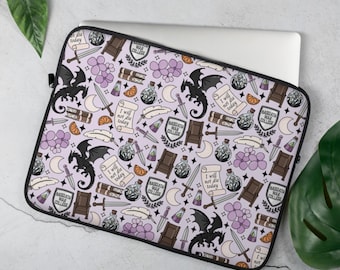 Dragon Rider Laptop Sleeve: Fourth Wing Inspired Bookish Fantasy Case