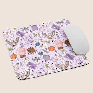Witchy Magic Mouse Mat – Fantasy Book Lover Desk Accessory, Gift for Readers, Gamer Aesthetic, Witchcore Office Decor, Mouse Pad