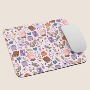 Witchy Tarot Mouse Pad Mat: Witchcore Desk Accessory, Book Lover Office Decor