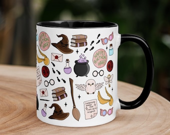 Taza de la Escuela de Magos Mágicos: Taza de Café de Cerámica Fandom de HP
