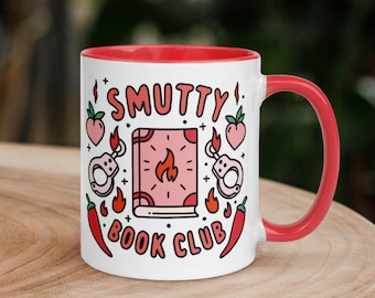 Tazza da caffè Smutty Book Club: tazza da caffè in ceramica Spicy Romance Reader