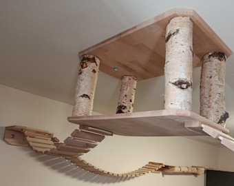 área para dormir montada en el techo
