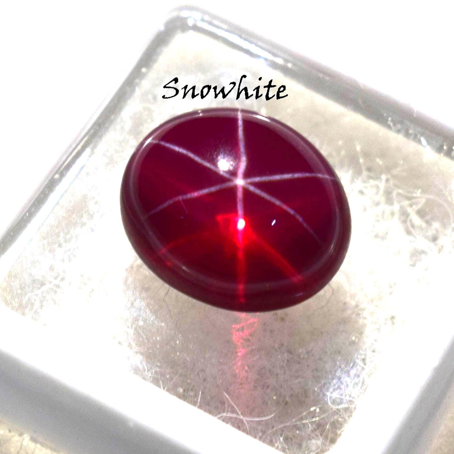 Luxury Red Star Ruby 6-rays Natural 13.45 Ct Certified Cabochon Cut Gem ...