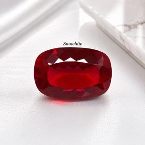Natural Burmese Ruby 23 Carat Long Cushion Cut Loose Stone Certified Deep Red Ruby Gemstone Custom Engagement Ring Jewelry Making Supply