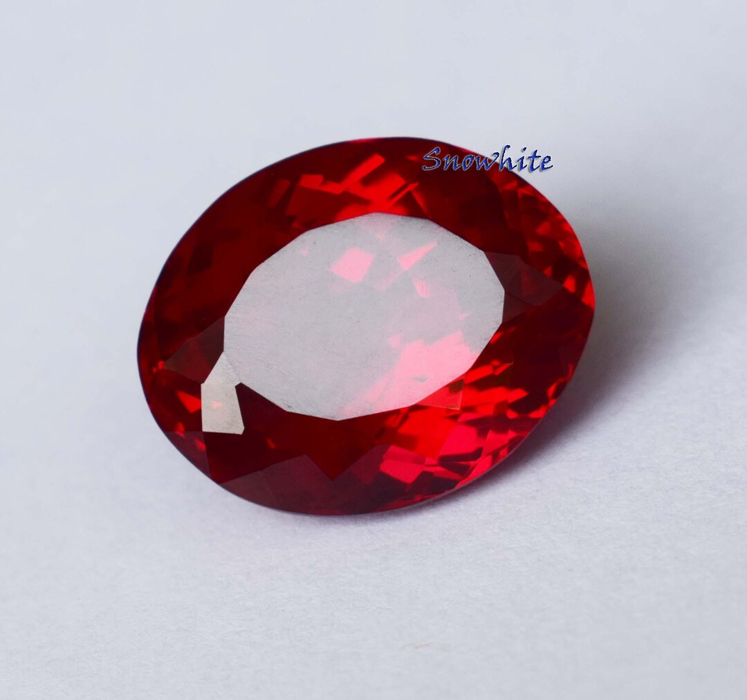 Natural Pigeon Red Ruby Burma's Red Ruby Faceted 16 to 18 Ct Oval Cut ...