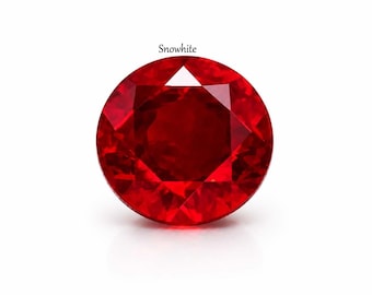 Rubis rouge sang du Myanmar naturel, 14 carats, taille ronde, pierres précieuses en vrac, rubis fin rouge riche, idéal pour le sertissage de bagues et la conception de bijoux de luxe
