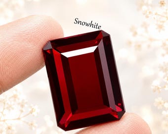 Grand rubis rouge foncé naturel certifié, 109 carats, rubis taille émeraude du Mozambique, pierres précieuses en vrac, rubis de haute qualité pour bague, pendentif, création de bijoux