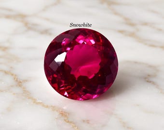 Saphir rose naturel naturel de 42 carats, 20 x 20 mm, pierre précieuse certifiée en vrac, énorme pierre de saphir de luxe de taille ronde pour les créateurs de bijoux