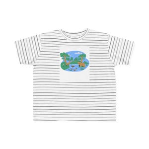 Camiseta infantil con escena de naturaleza, bonita camiseta infantil, divertida camiseta con estampado animal, ecológica, regalo ideal para cumpleaños y amantes de la naturaleza.