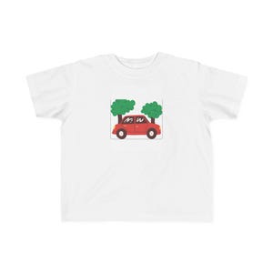 Toddler Car Tee, Kids Vehicle T-Shirt, Boys Girls Transport Shirt, Children&#39;s Automobile Top, Toddler Race Car Clothing