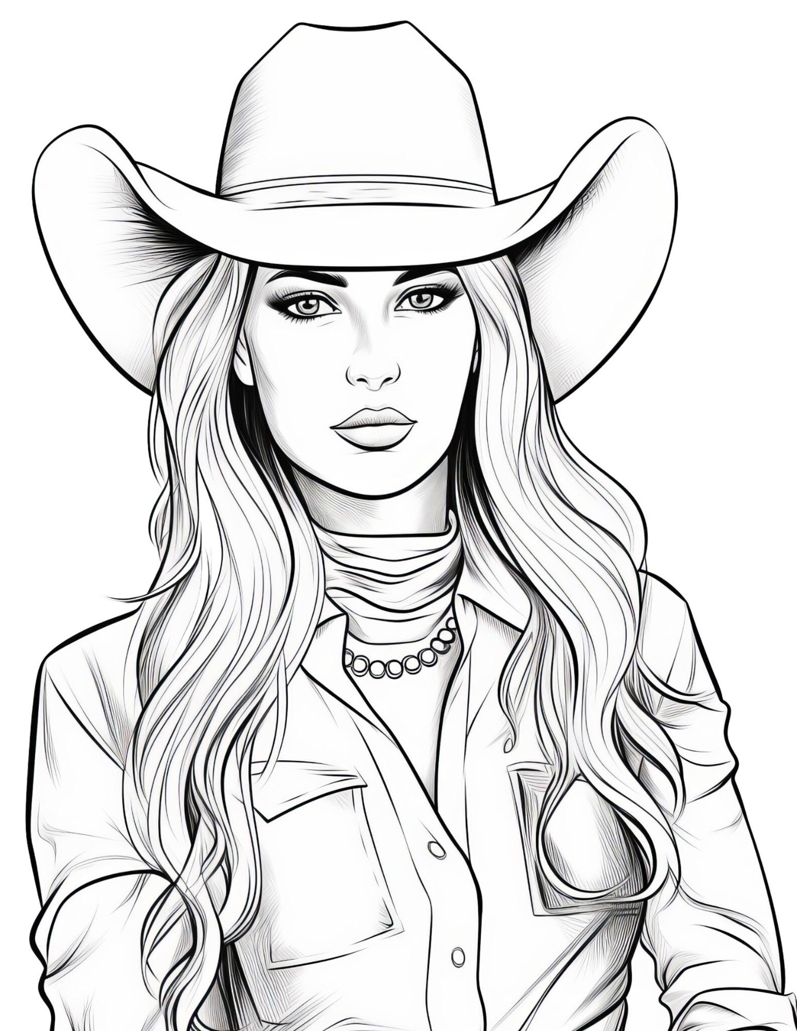 Rodeo Coloring Pages - Etsy