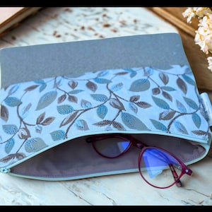 Large Makeup Bag- Kindle -Handmade Cosmetic Pouch - Cotton Toiletry Bag - Travel Zipper Bag - Gift for Her - UK Seller, Chic, Luxury