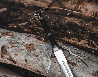 Handmade Witcher 3 Sword Master Sword OF Geralt Of Rivia Feline Steel Silver sword Personalized Birthday gift for boyfriend Christmas Gift