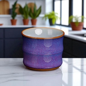 Purple Ceramic Mug – Handmade Pottery Coffee Cup, Unique Tea Mug Gift, Artisan Glazed Stoneware Drinkware for Coffee & Tea Lovers