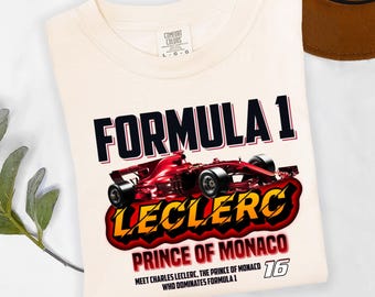 Charles Leclerc Ferrari F1 T-Shirt - Monaco GP Fan Gift
