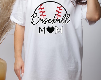 Comfort Colors Baseball Mama T-Shirt: Retro Game Day Tee