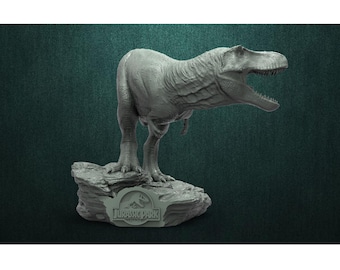 Archivo STL para diorama de Tiranosaurio Rex imprimible en 3D (Descarga digital)