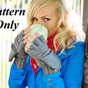 PATTERN ONLY to crochet your own pair (pdf), Crochet Glittens (Glove/Mittens Combo), Make your own Adult Sizes (Xs/5+yrs, Sm, Med, Lg, XL)