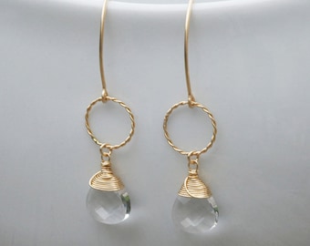 Élégantes boucles d'oreilles pendantes en cristal, cristal Swarovski, longues boucles d'oreilles, boucles d'oreilles de mariée, boucles d'oreilles de demoiselle d'honneur, argent ou or, VE_19