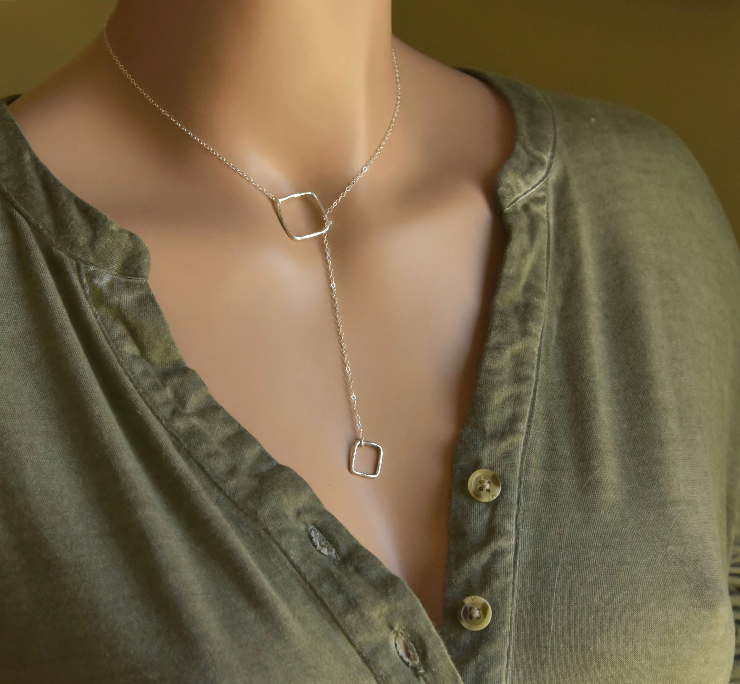 Nature Inspired Twiggy Lariat Organic Lariat Necklace Unique - Etsy